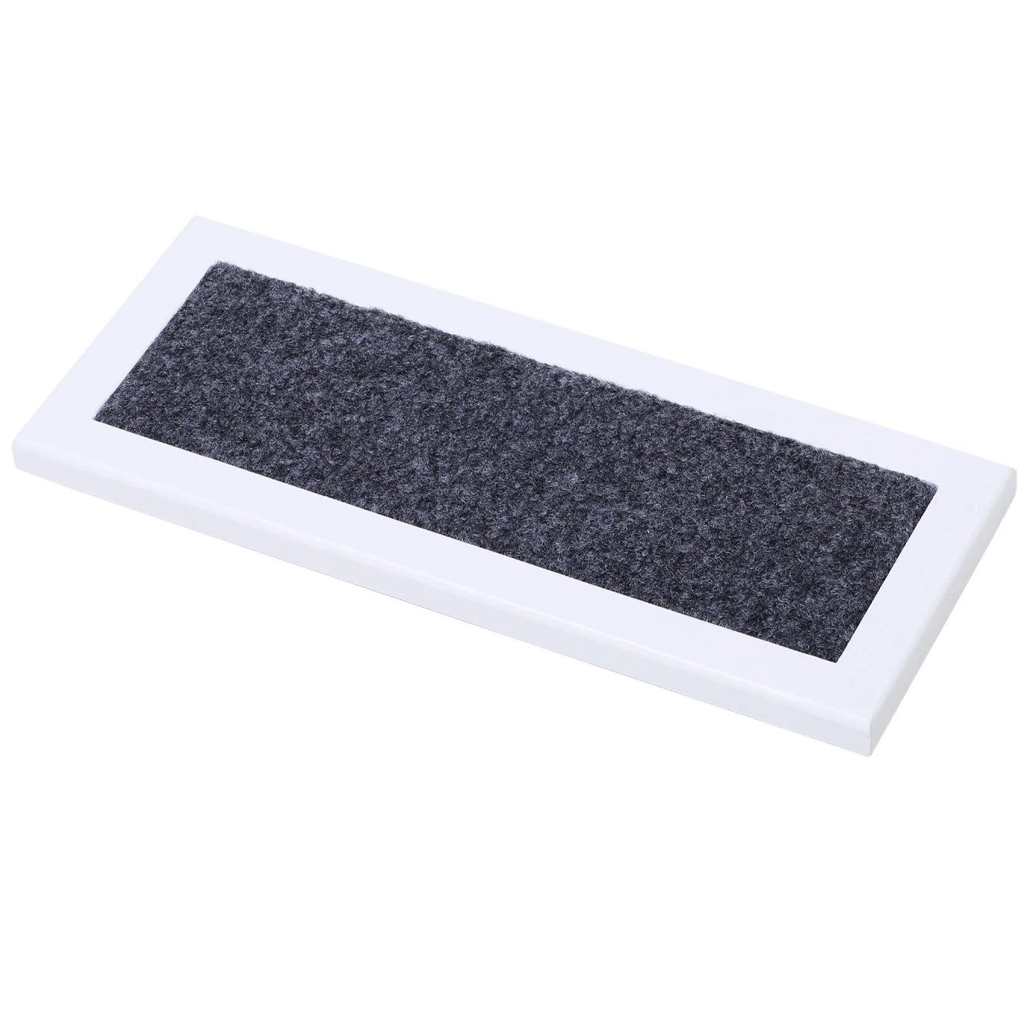4-Step Wooden Carpeted Non-Slip Pet Stairs Ramp for Cats and Small Dogs - White