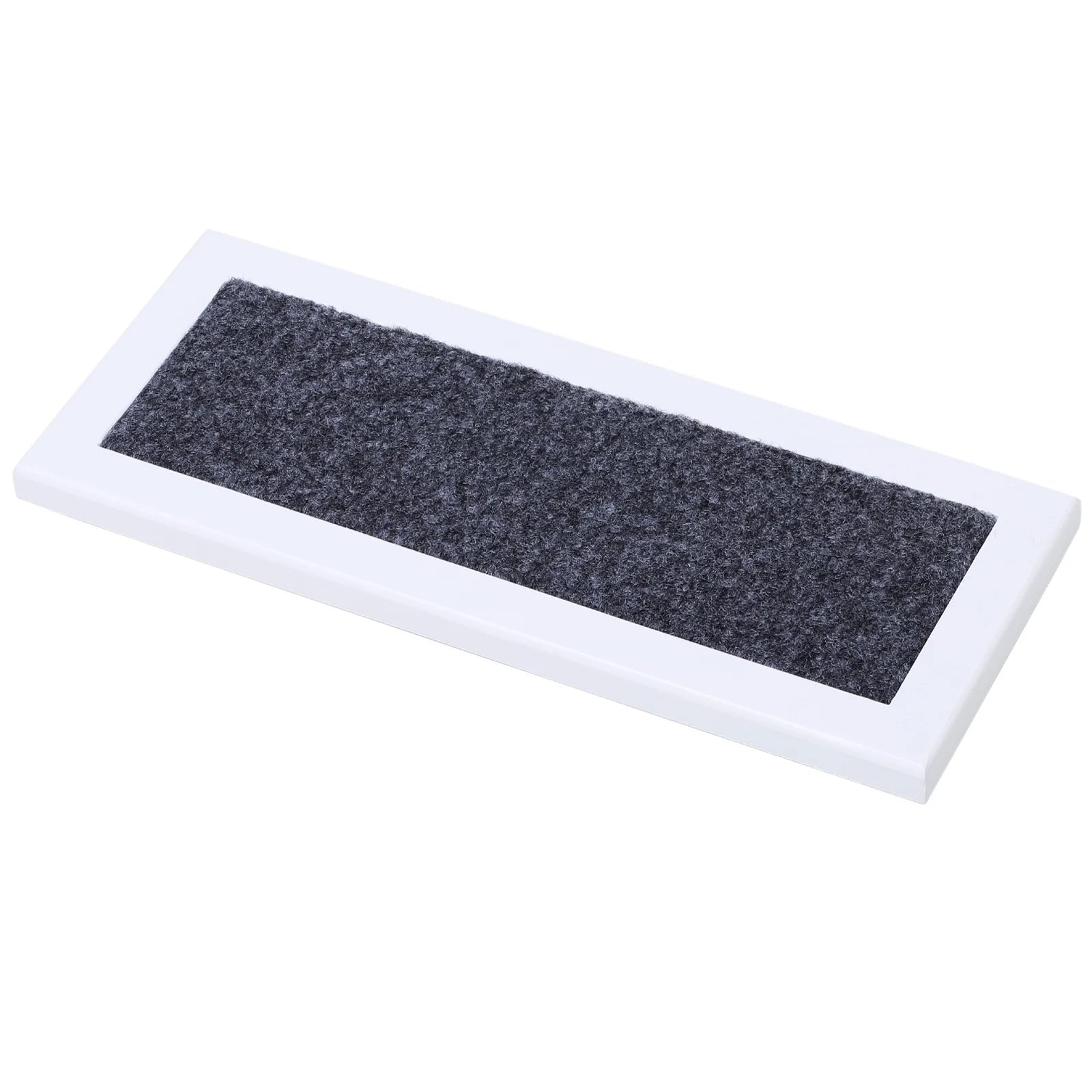 4-Step Wooden Carpeted Non-Slip Pet Stairs Ramp for Cats and Small Dogs - White