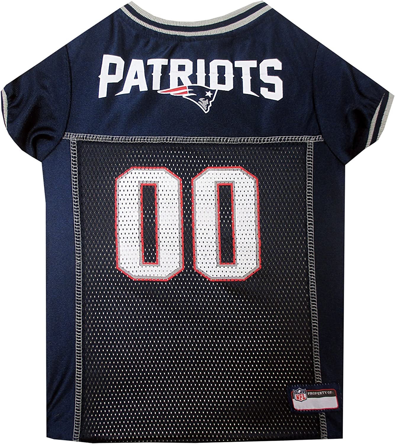 NFL New England Patriots Officially Licensed Dog Jersey, XXX-Large