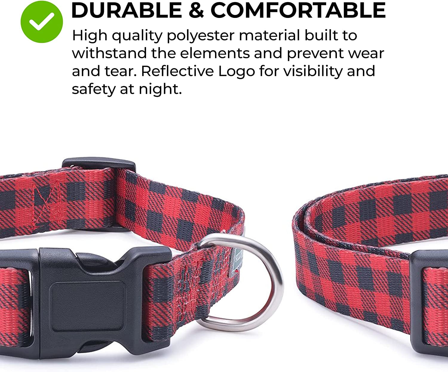 American Flag Dog Collar - Classic Design Available in Five Sizes (Small)